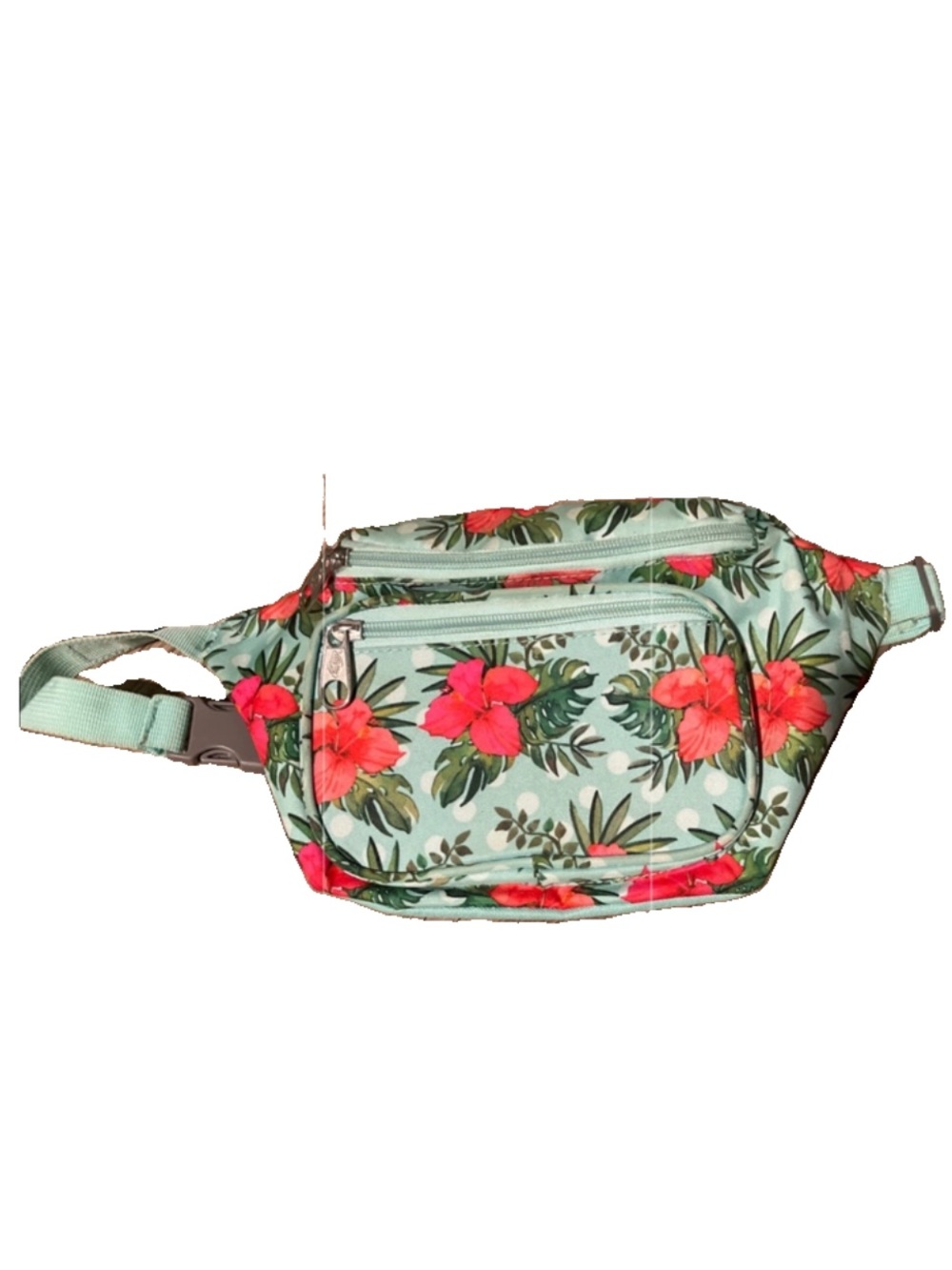 Hibiscus Fanny Pack Crossbody Bag Dickies Adjustable Strap